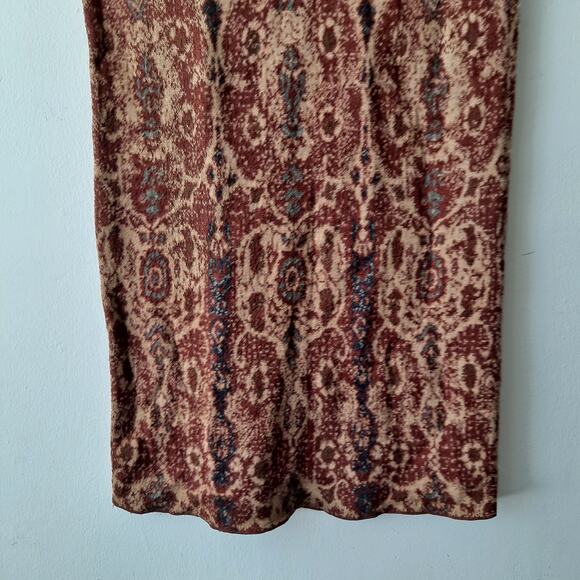 Peruvian Connection Tapestry Maxi Skirt Pull On Boho Gypsy Multi Women's Size L - Picture 7 of 10